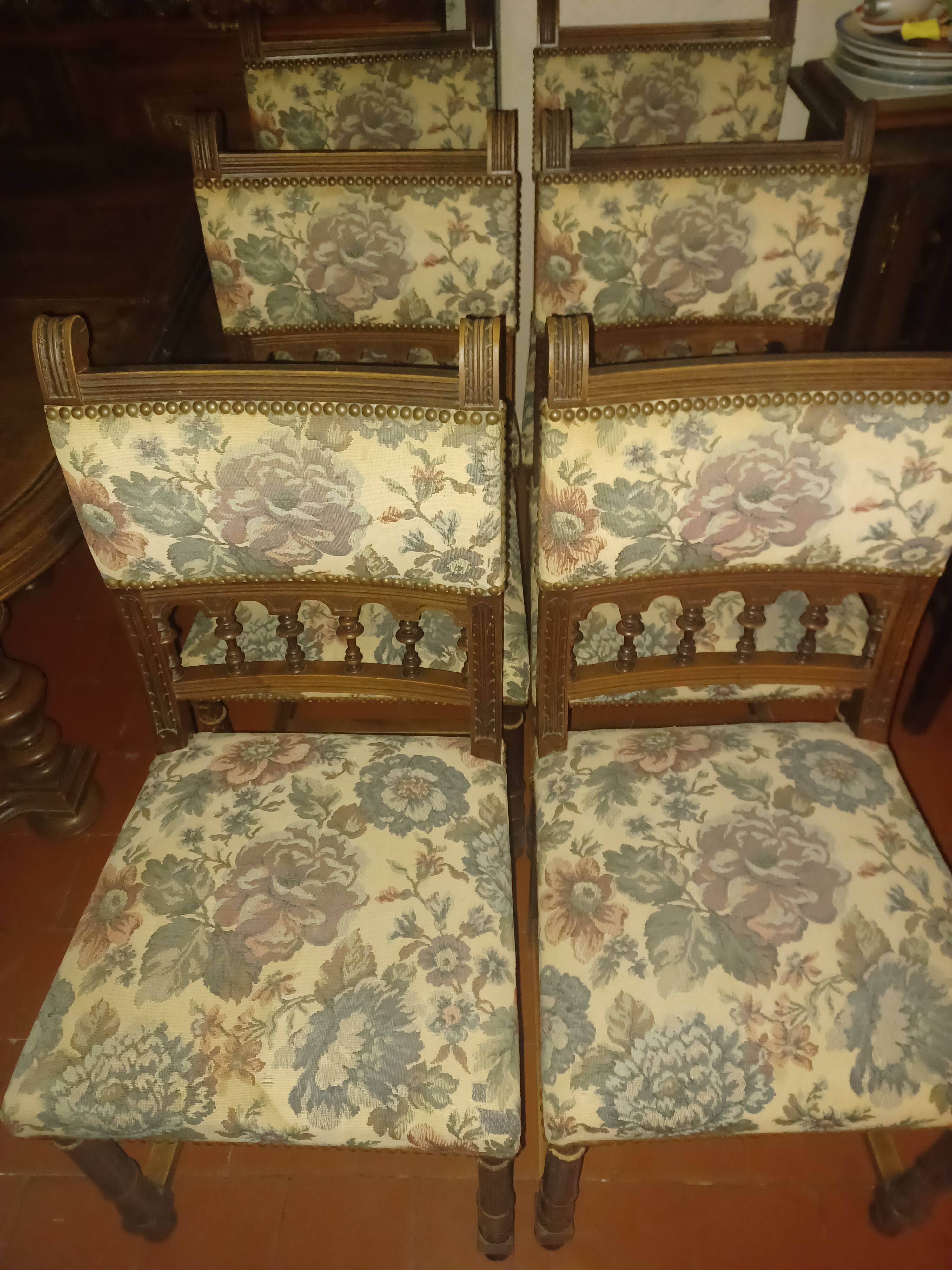 SET OF 6 CHAIRS IN HENRY II STYLE