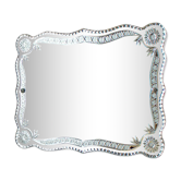 Old chiseled mirror