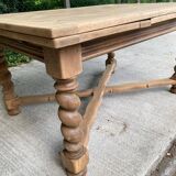 18th century monastery dining table renovated in solid oak 250cm
