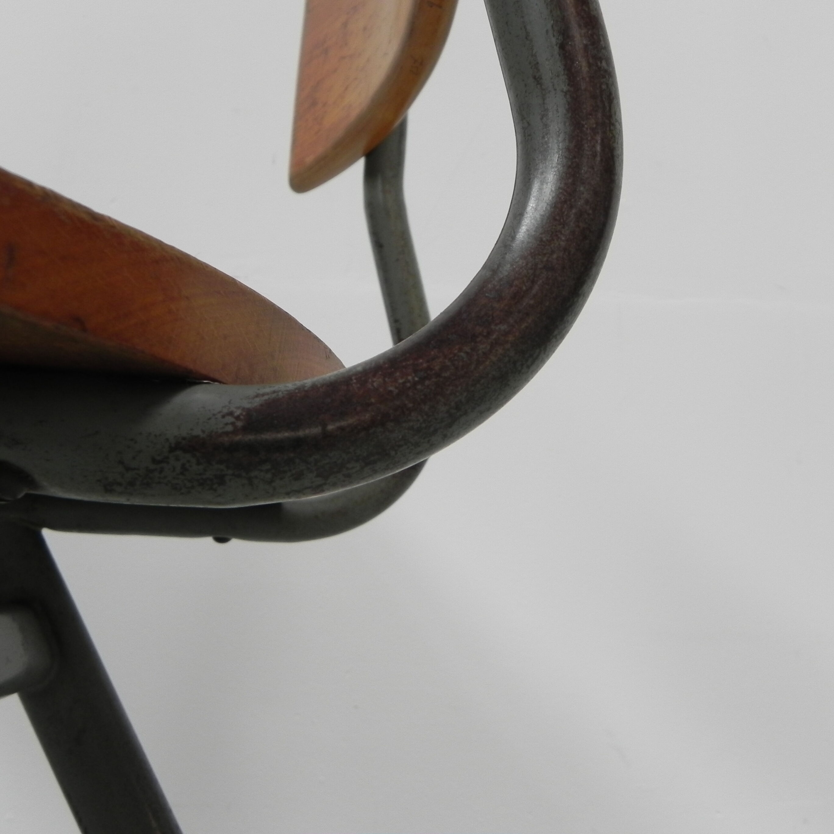 Desk and chair, industrial