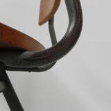 Desk and chair, industrial