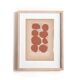Painting on book page - B138 col. terracotta signed Eawy