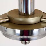 Lustre Art Déco Bauhaus chromé de Napako, ancienne Tchécoslovaquie, 1940