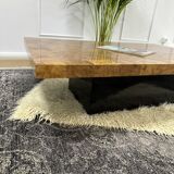 Design coffee table style elm magnifying glass