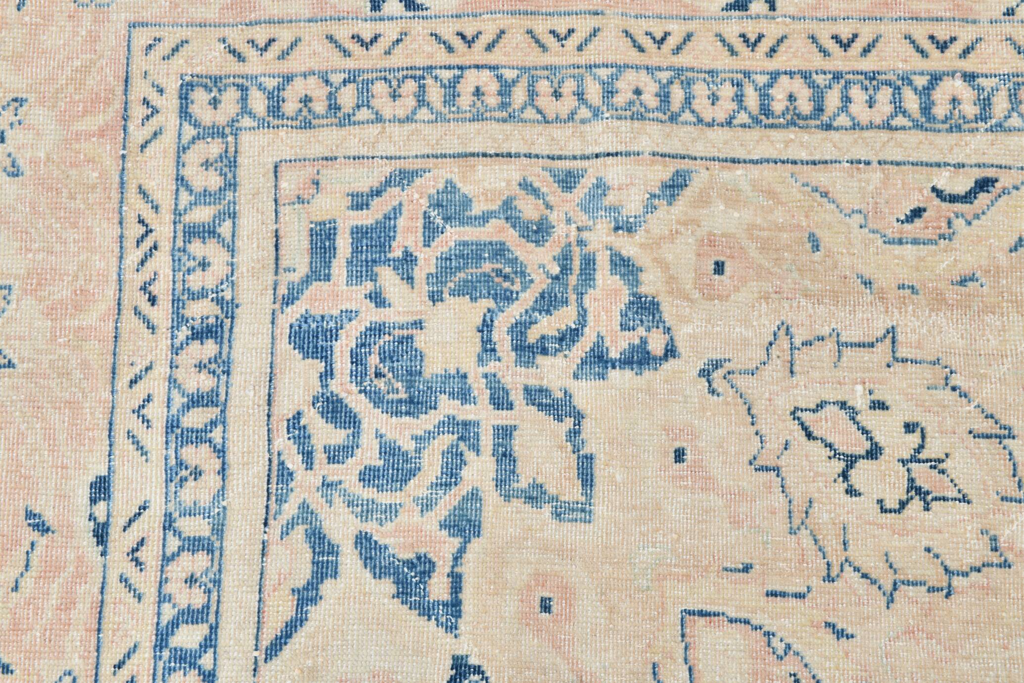 Tapis Vintage Off-White et Rose Poudré, Style Classique, 292x399 Cm