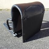 Leather armchair model Zen Claude Brisson Line Roset year 80