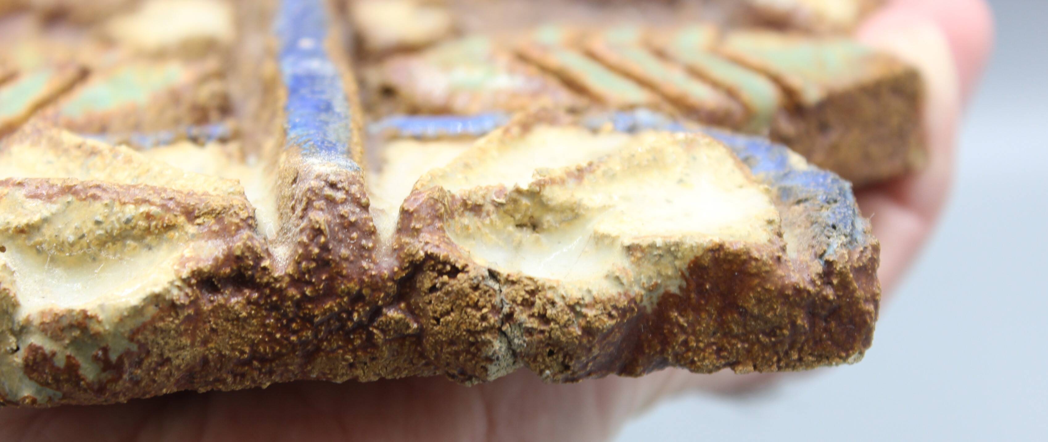 Enameled stoneware wall plaque - the argonauts - vallauris design circa 1950 1960