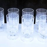 9 verres à liqueur motif Romance de Rosenthal