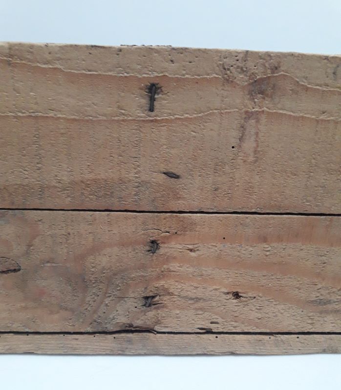 Wooden box trapezoidal