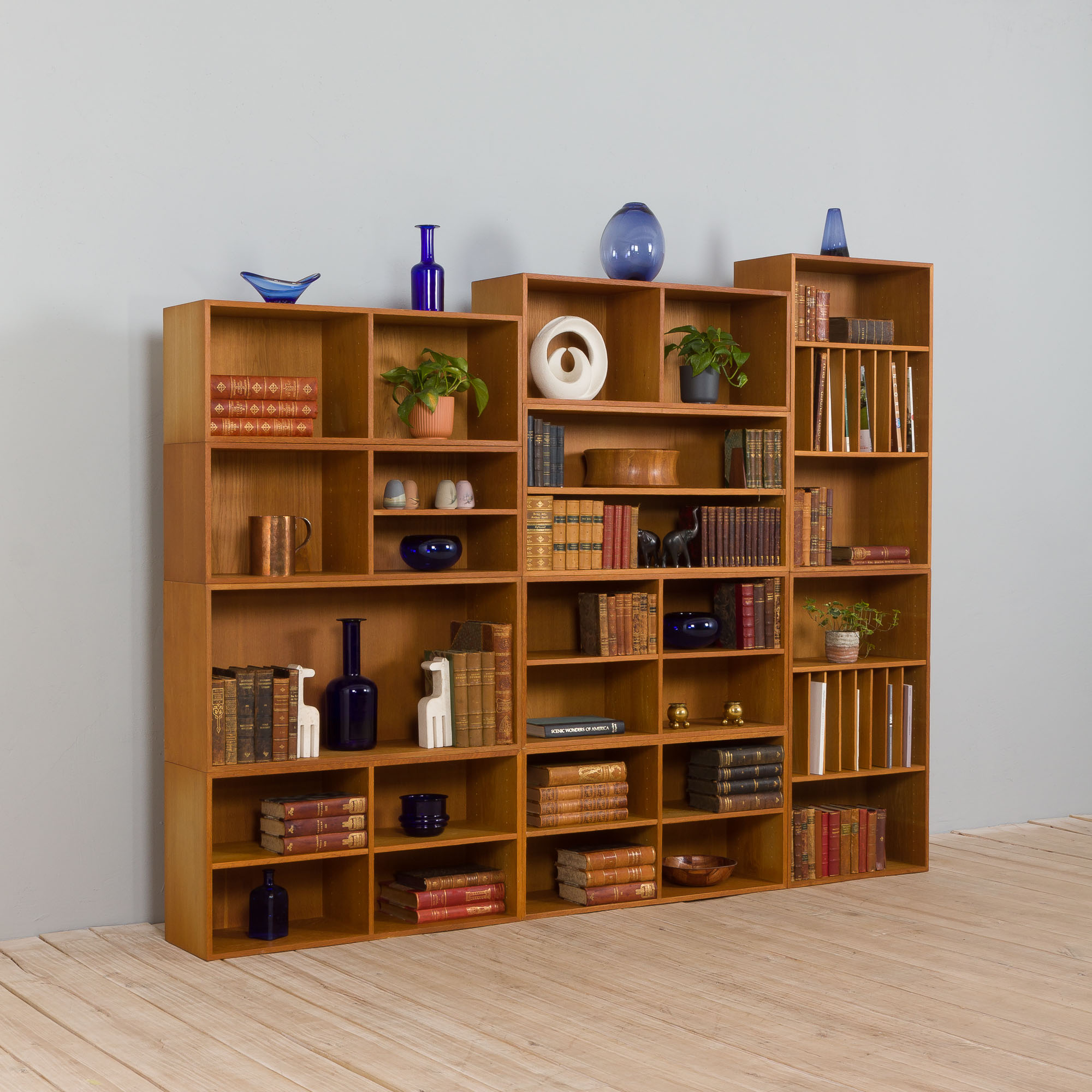 H.W. Klein modular bookshelf system for Bramin,  Denmark 1970s