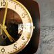 Vintage formica clock silent wall pendulum 60s "Black red"