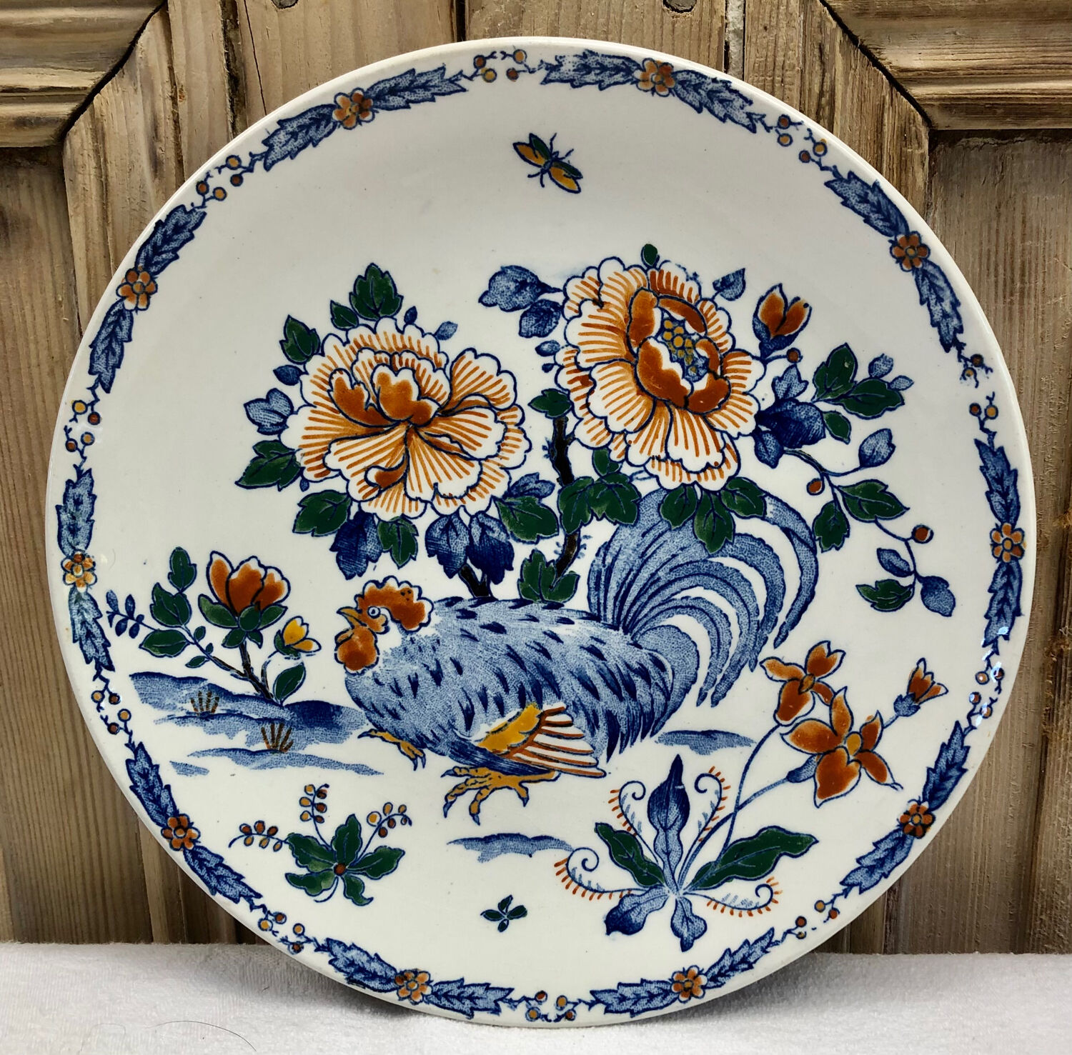 Lot de 6 assiettes à dessert Gien 1938 1960