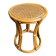 Stool, side table in rattan and caning