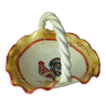 Empty Rooster Basket Pocket, Artisanal Rooster Pottery, Decorative Rooster Empty Pocket,