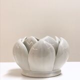 Duo of porcelain candlesticks