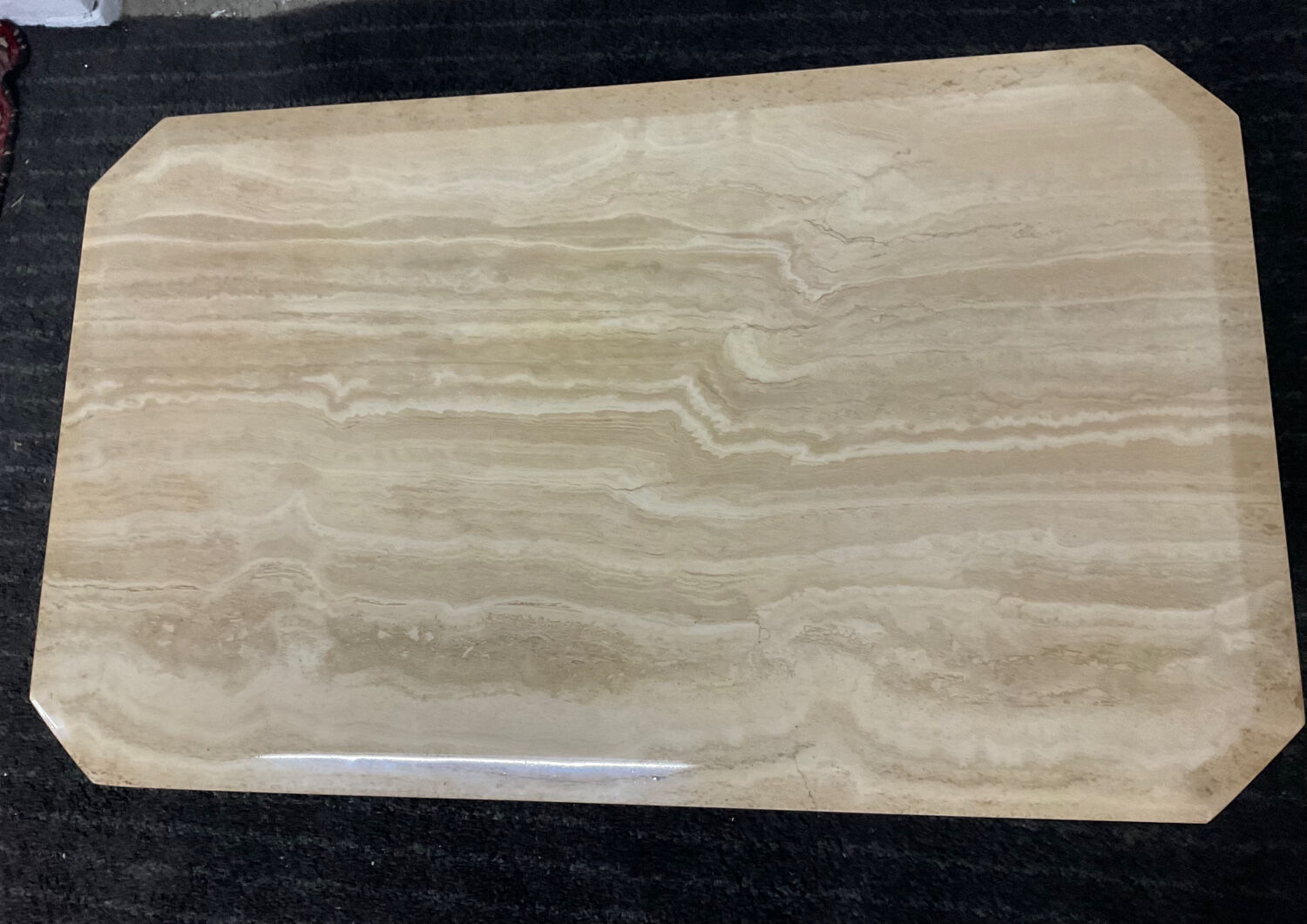 Travertine coffee table from the 70s Italy