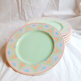 Ensemble de 6 assiettes plate Pagnossin modèle Arizona