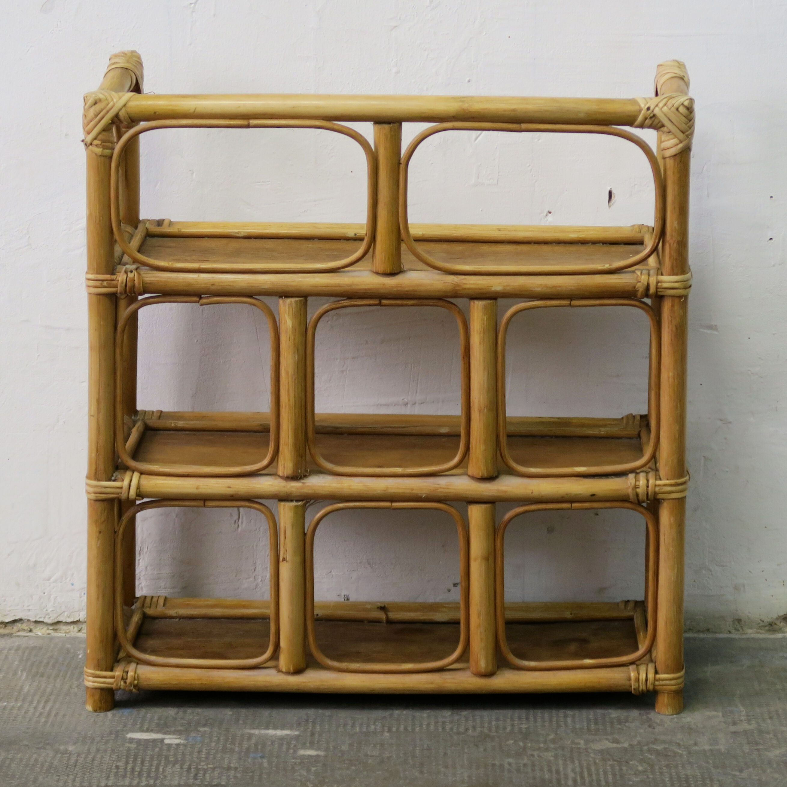 Rattan shelf