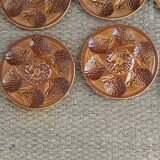 set of 12 ceramic oyster plates Atelier d'art du Reverney