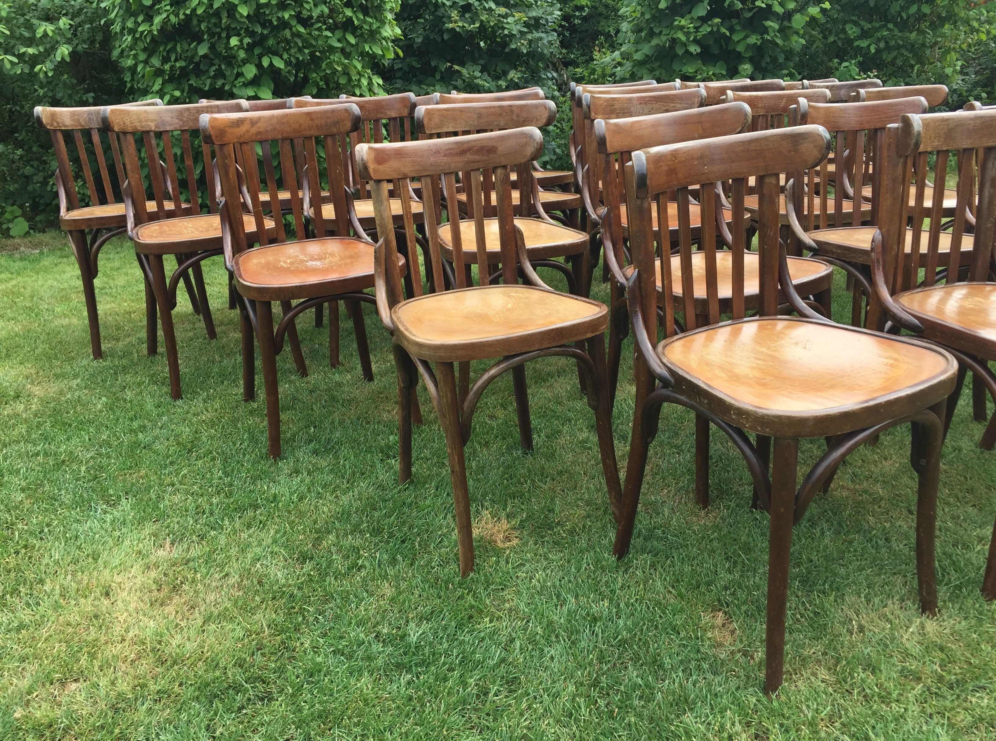 Lot of 26 chairs bistro