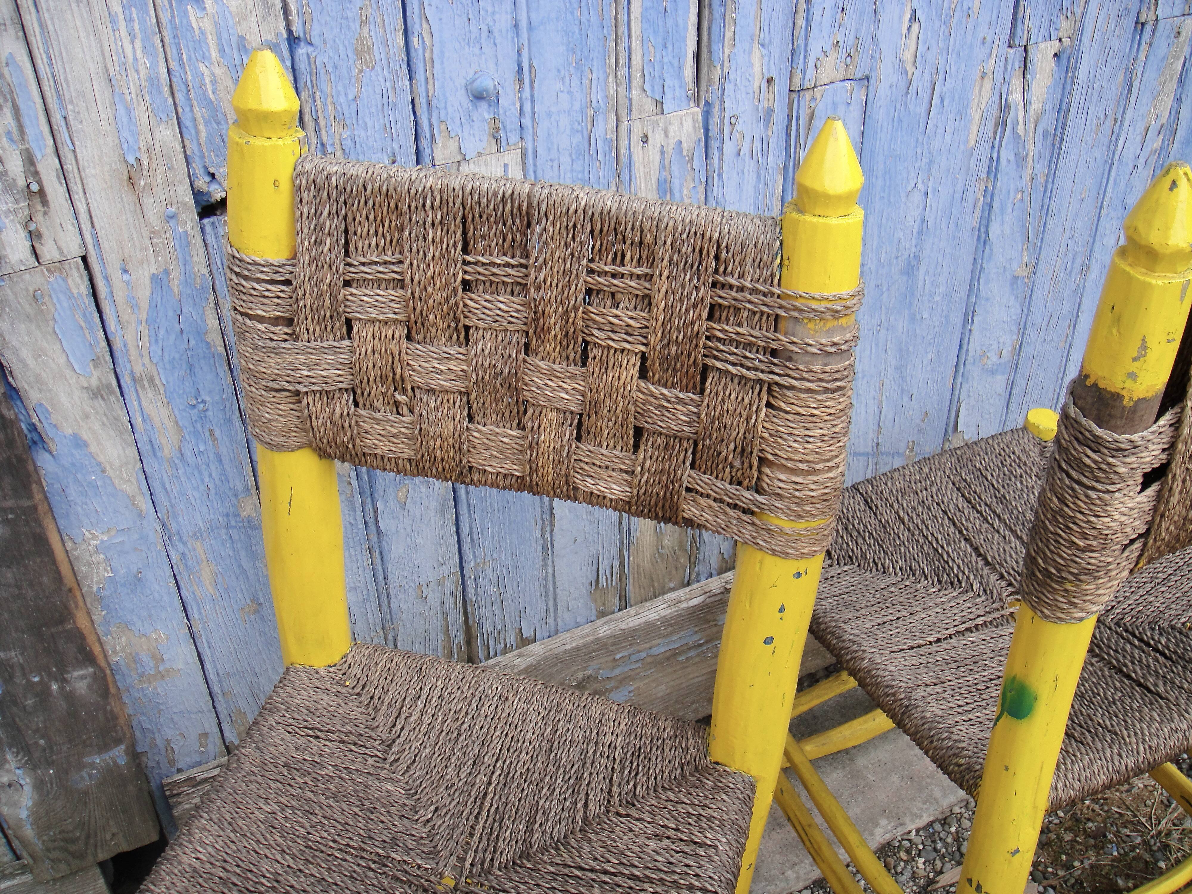 2 chairs + 1 vintage shepherd's stool