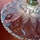 Vintage glass lampshade pendant light - tableware collection -