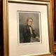 Swiss school 19th (1856): Portrait In Watercolor On Parchment Paper