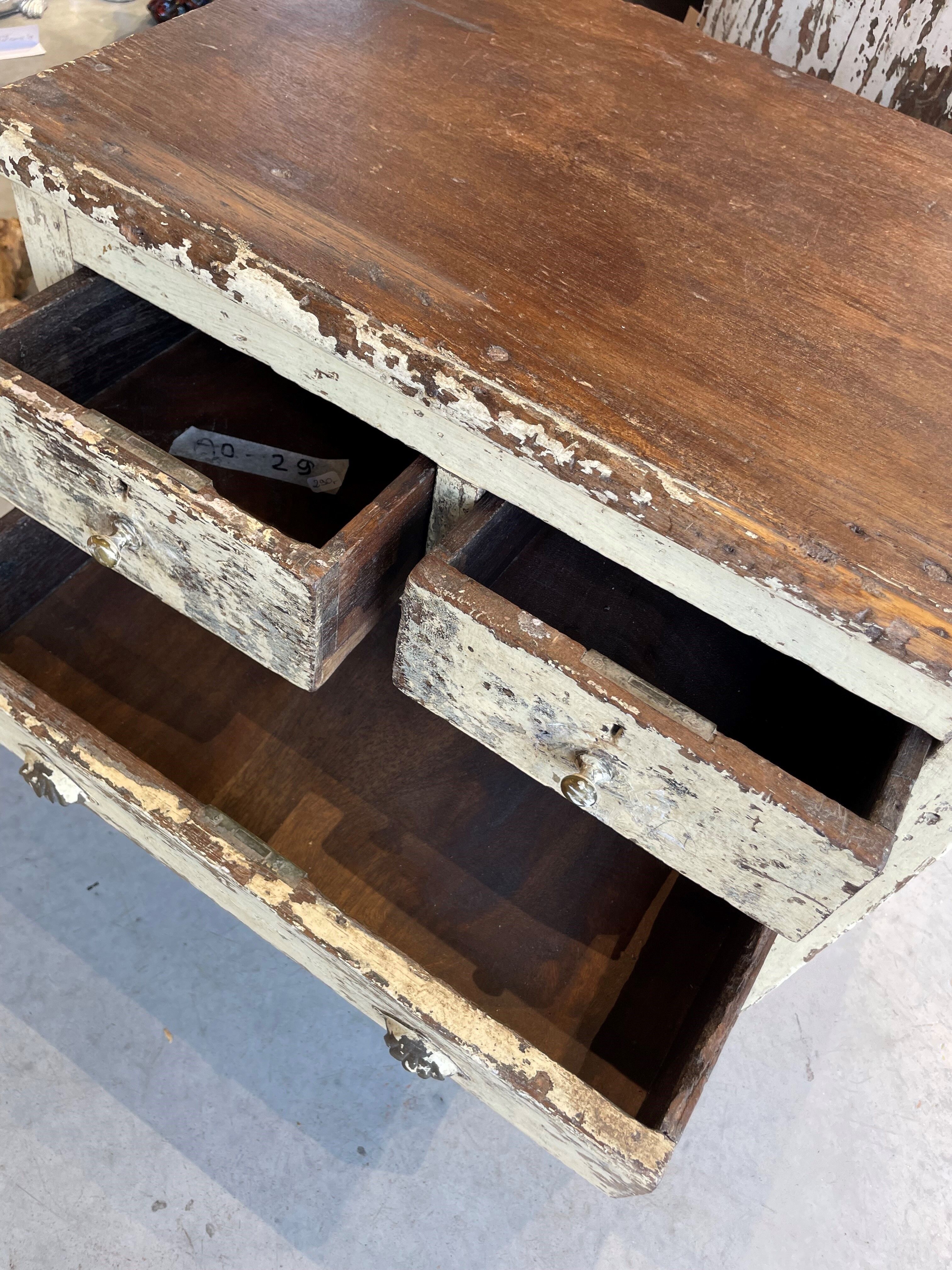 Antique teak chest of drawers