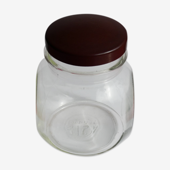 Old glass candy jar bakelite cap