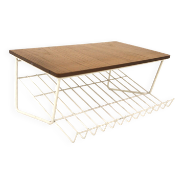 Étagère murale scandinave en teck, Suède, 1960