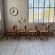 4 chaises en pin Daumiller