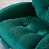 Living room, 2 armchairs and 3-seater sofa, OKAY model, Adriano Piazzesi, 1970