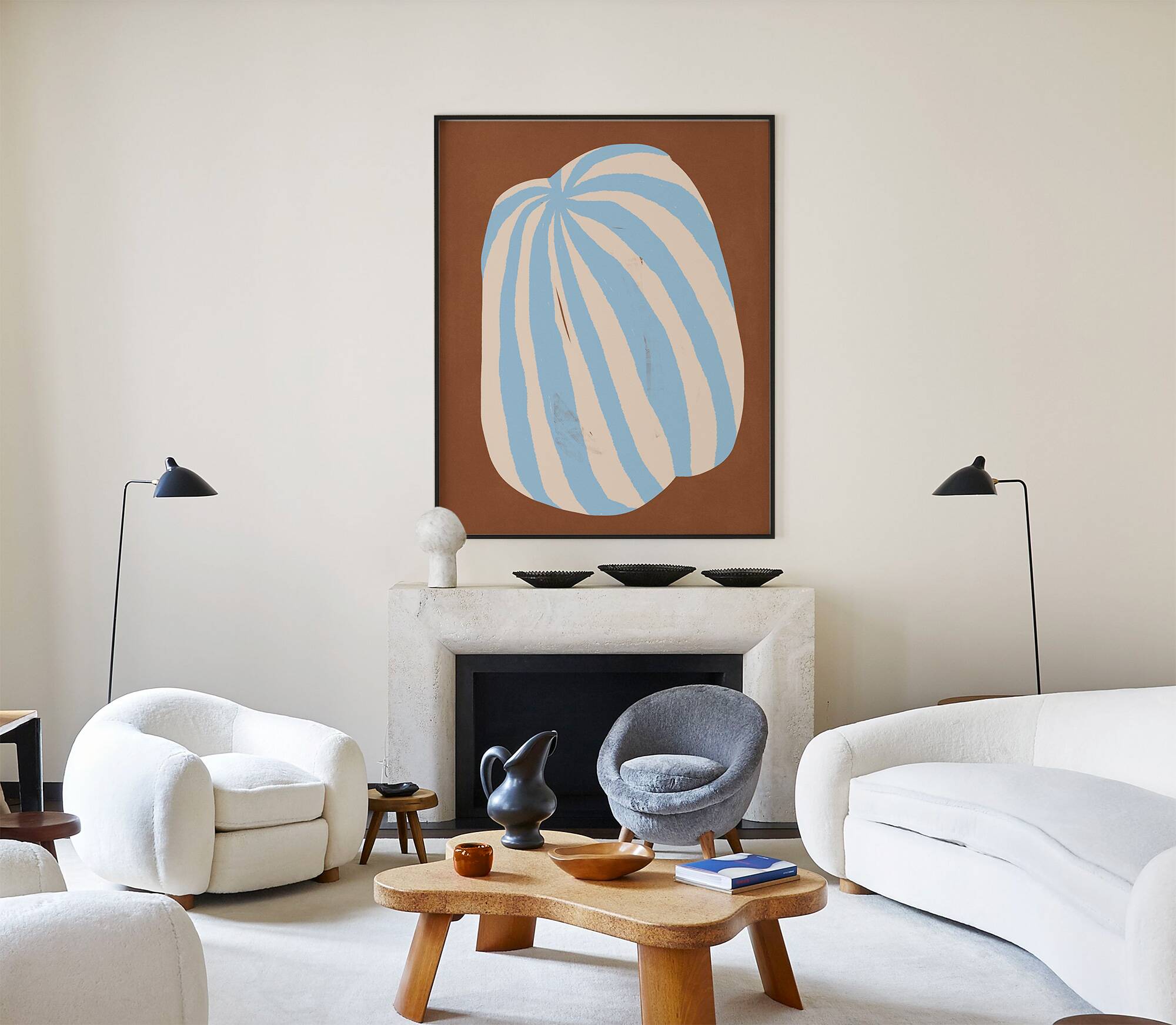 Impression giclée de peinture abstraite, 50x70cm