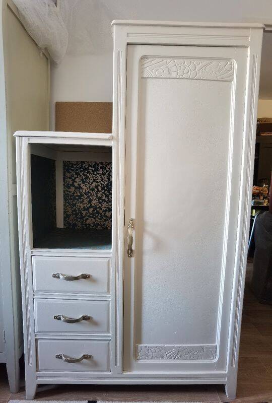 Art Deco asymmetrical wardrobe