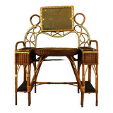 Art deco rattan dressing table 1920 (table and desk)