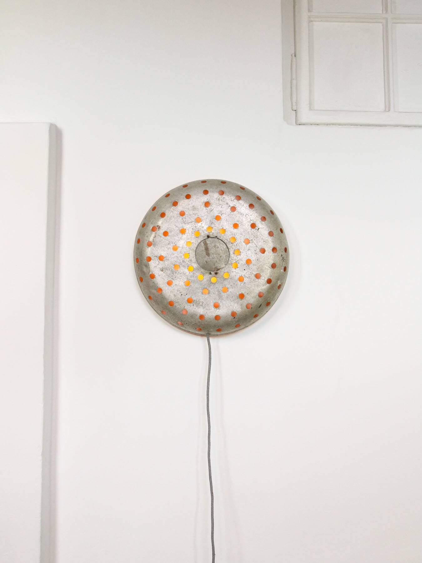 Mid-century Italian Perforated Metal Wall Lamp