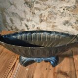 French Art Deco cast iron enamel planter – 1920s–1930s