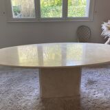 Travertine table