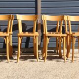 8 chaises baumann n°21 hêtre clair