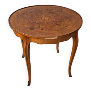 petite table basse ronde - ancienne