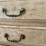 Solid oak chest of drawers