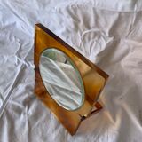 Double-sided vintage barbier mirror