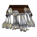 Christofle 24 cutlery spoons dessert whisks model Marie Antoinette metal arg