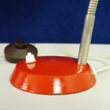 Vintage vermilion desk lamp