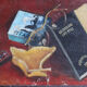 Still Life with Books, Glasses and Gitane, Audebrand