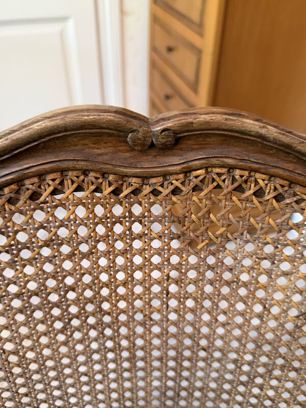 Chaise ancienne cannée en bois – style Louis XV / Louis Philippe