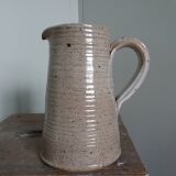 Pichet vase Fontgombault en grès tourné