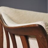 Wooden sofa and armchairs by Mobil Girgi, 70s. Set of 3
