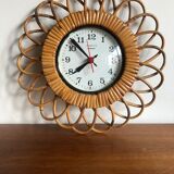 Rattan star clock