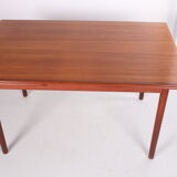 Danish teak draw-leaf dining table